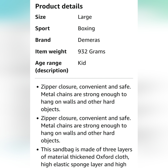 Kids Durable Heavy Duty Resistant to Play Boxing  Sandbag Hollow Punch Bag - Picture 4 of 7